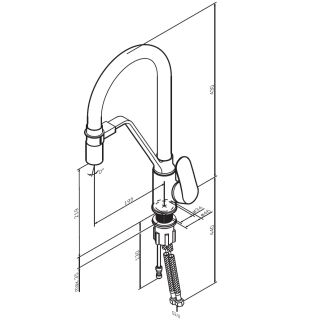 Смеситель для кухни Am.Pm Like F8007822 Черный